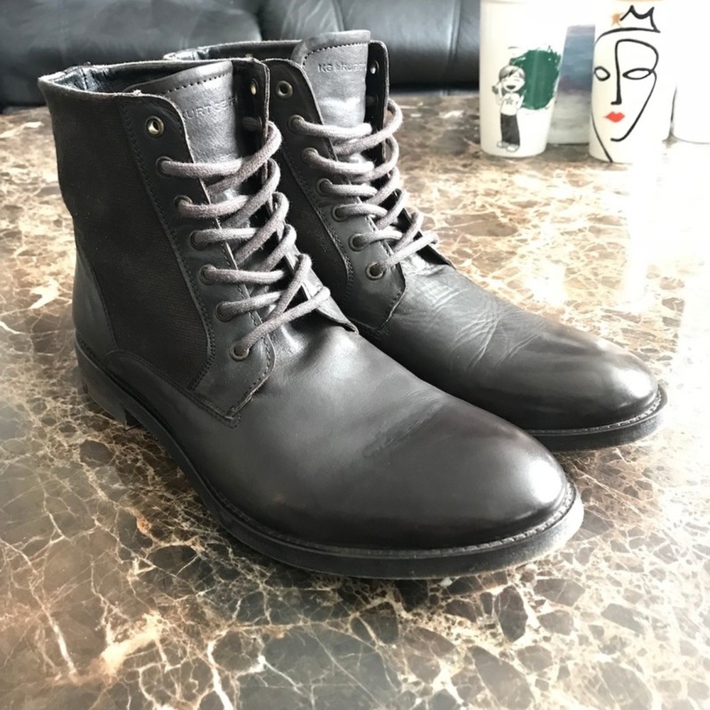 Kurt Geiger West Leather Lace up Boots